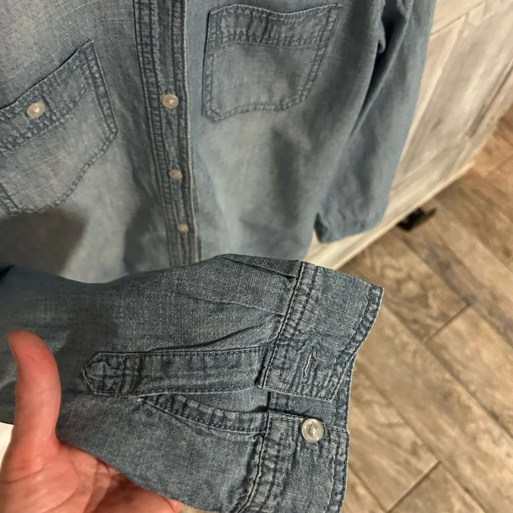 Denim button top - Picture 6 of 8